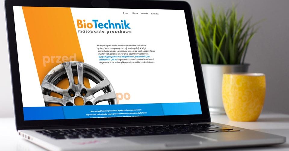Bio Technik Malowanie - projekt strony internetowej